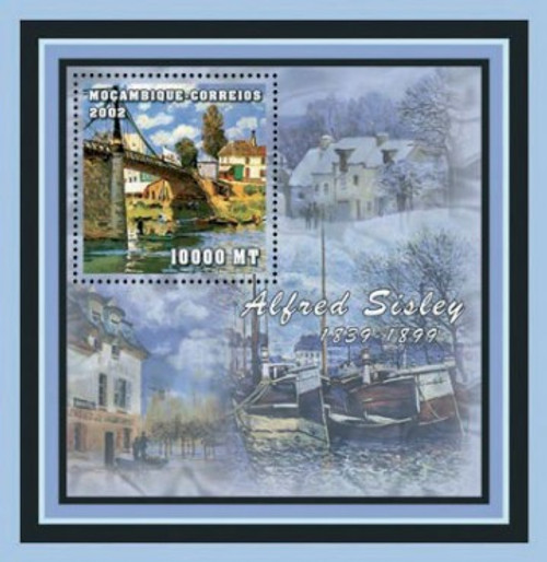 Mozambique - Sisley Art - Mint Stamp S/S MNH - 13A-100