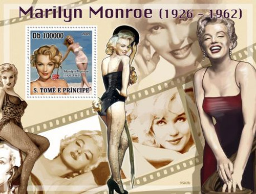 St Thomas - Marilyn Monroe - Mint Souvenir Sheet