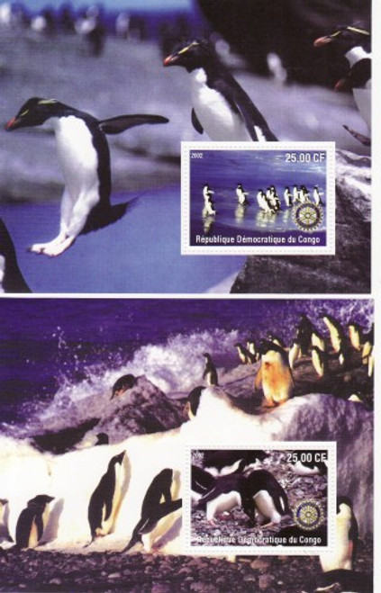 Penguins - Mint Set of 2 Souvenir Sheets MNH - 3A-280
