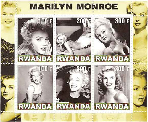 Marilyn Monroe - 6 Stamp Mint Sheet 1