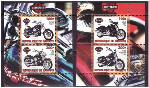 Harley-Davidson Motorcycles - 2 Sheet Mint Set