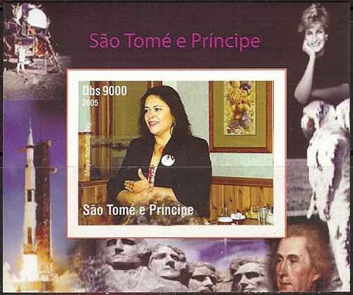 St Thomas - Obama Family Deluxe Imperf Sheetlet 19A-112