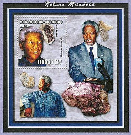 Mozambique - 2002 Nelson Mandela - Mint Stamp Souvenir Sheet 1637