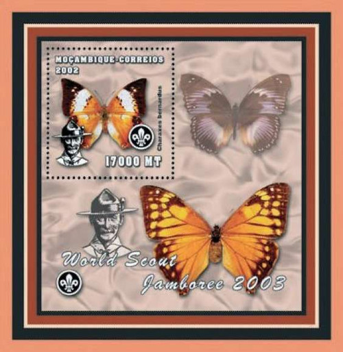 Mozambique - Butterflies on Stamps - Mint Stamp S/S MNH - 13A-140