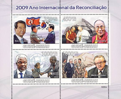 Guinea-Bissau - 2009 Year of Reconciliation - 4 Stamp Sheet GB9205a