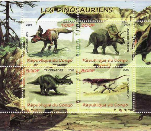 Dinosaurs - Mint Sheet of 4 MNH - SV0441