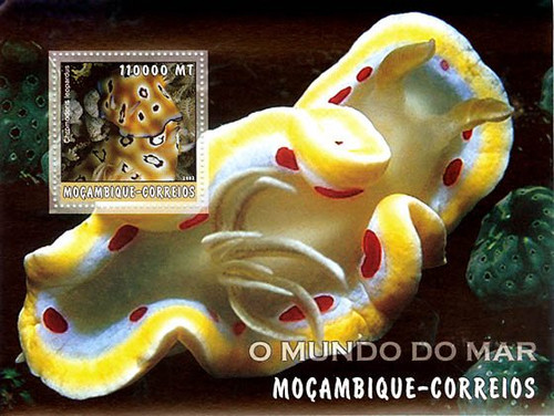 Mozambique - 2002 Sea Slugs on Stamps - Mint Stamp Souvenir Sheet 1694