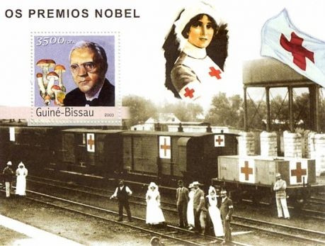 Guinea-Bissau - Nobel Prize Winners Stamp S/S - GB3218