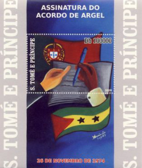 St Thomas - 2009 - Algiers Accord Anniv - Mint Stamp S/S - ST9318b