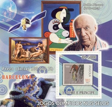 St Thomas - Olympic Games - Deluxe Stamp S/S - ST82D01