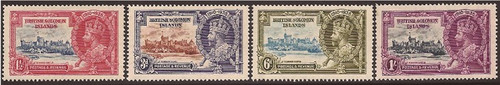 Solomon Islands - 1935 Silver Jubilee - 4 Stamp Set - F/VF MLH