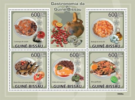 Guinea-Bissau - Food of Guinea-Bissau Stamp Sht GB9409a