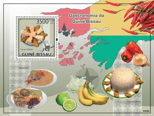 Guinea-Bissau - Food of Guinea-Bissau Stamp S/S GB9409b