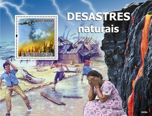 St Thomas - Natural Disasters - Mint Stamp S/S ST9408b