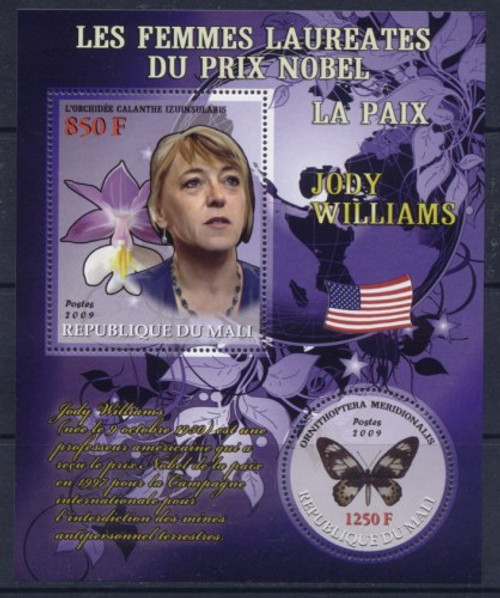 Nobel Peace Prize Winner Williams - Mint S/S - 13H-014