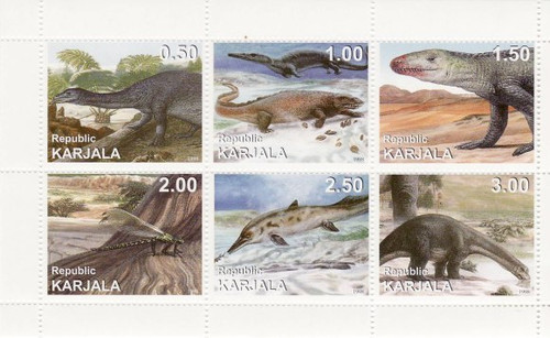 Prehistoric Animals - Mint Sheet of 6 MNH - 11F-019