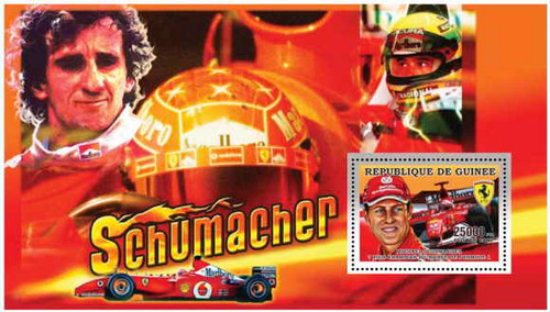 Guinea - Michael Schumacher Souvenir Sheet 7B-069
