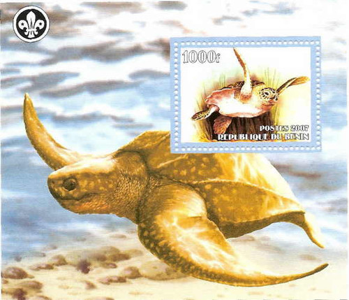 Turtles on Stamps - Mint Souvenir Sheet 2B-028