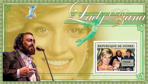 Princess Diana on Stamps - Mint Souvenir Sheet 7B-050