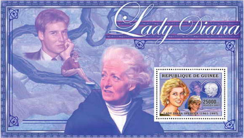 Princess Diana - Mint Stamp Souvenir Sheet MNH 7B-044