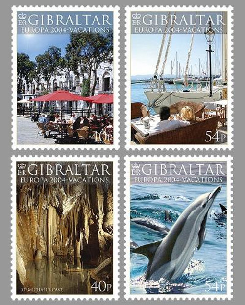 Gibraltar - Europa Vacations - 4 Stamp Mint Set 7H-002