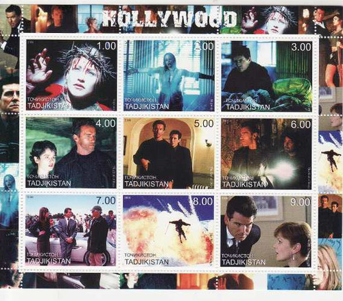 Hollywood Movies - Mint Sheet of 9 MNH - 20A-082