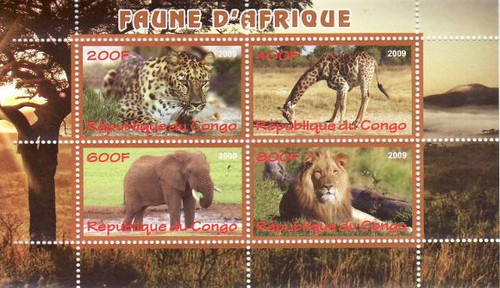Wild Animals - Mint Sheet of 4 MNH - SV0512