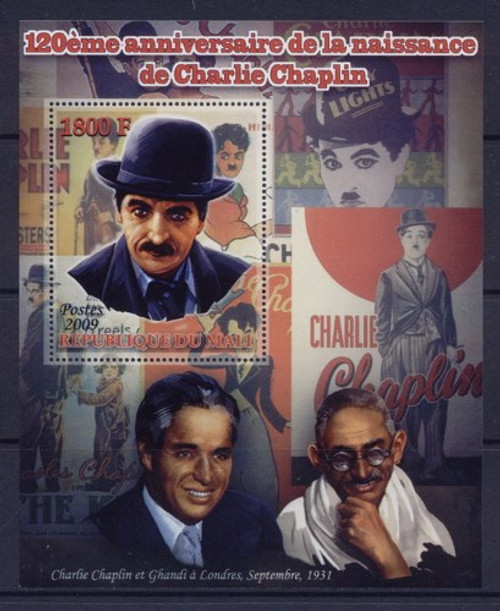 Charlie Chaplin - Mint Souvenir Sheet MNH - 13H-047