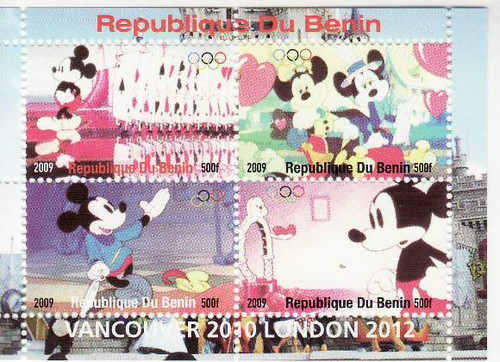 Mickey Mouse - Mint Sheet of 4 MNH - 2B-178