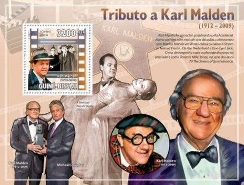 Guinea-Bissau - Actor Karl Malden Stamp Souvenir Sheet MNH GB9609b