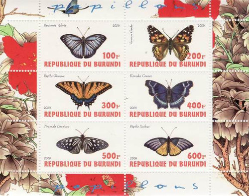 Butterflies - Mint Sheet of 6 MNH - 2J-044