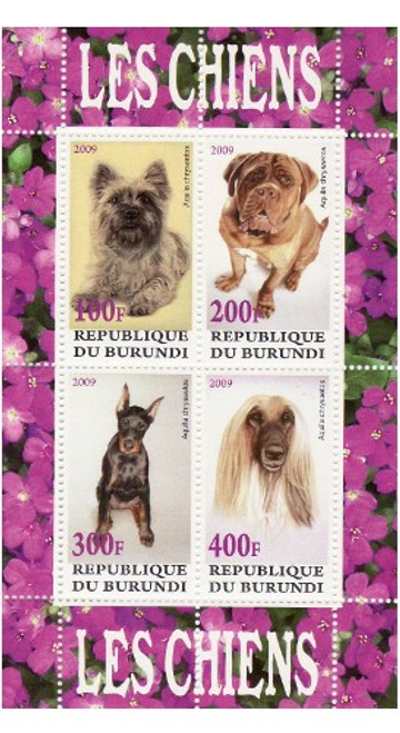 Dogs - Mint Sheet of 4 MNH - 2J-046