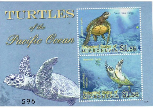 Micronesia - Turtles - 2 Stamp Mint S/S MNH - MIC0926S