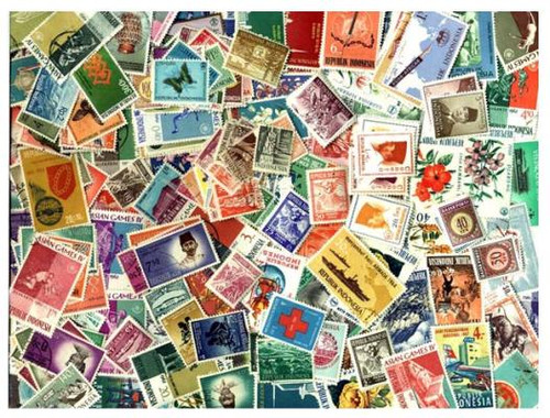 Indonesia, Collection of 300 Different Stamps