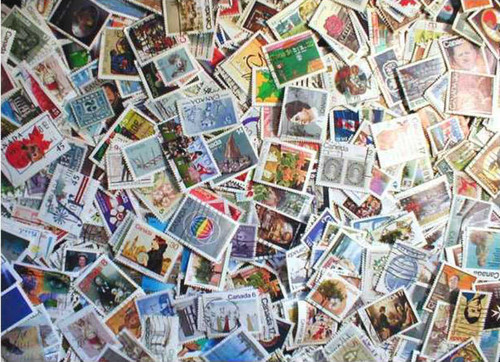 Canada Stamp Collection - 1,000 Different Stamps