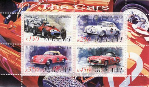 Cars - Mint Sheet of 4 MNH - 13K-101