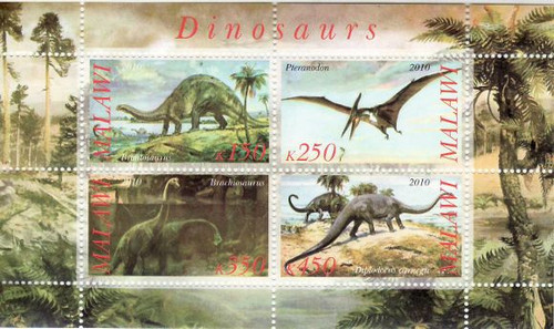 Dinosaurs - Mint Sheet of 4 MNH - 13K-105