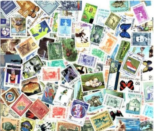 Costa Rica - 100 Different Stamps Collection