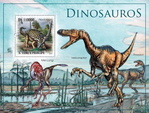 St Thomas - Dinosaurs - Mint Stamp S/S MNH - ST10305b