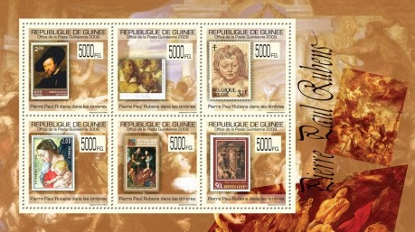 Guinea - Rubens Art On Stamps - 6 Stamp Sheet - 7B-1077
