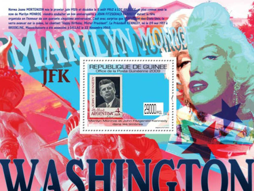 Guinea 2009 John Kennedy, Marilyn Monroe Mint Stamp Sheet 7B-1080