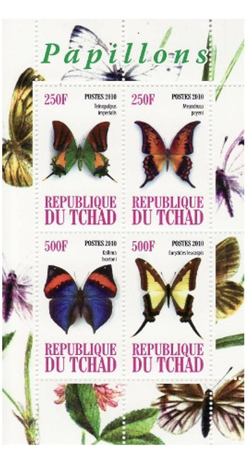 Butterflies - Mint Sheet of 4 MNH - 3B-100