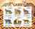 Mozambique - Cats - 6 Stamp Mint Sheet - 13A-859