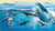 Solomon Islands - Whales - 4 Stamp Mint Sheet + Souvenir Sheet 19M-049