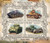 Mozambique - WWII Tanks on Stamps - 4 Stamp Mint Sheet - 13A-1126