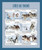 Mozambique - Sled Dogs - 4 Stamp Sheet - 13A-1228