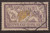 France 1900 Liberty & Peace 2fr gray violet & yellow F/VF U 6D-007