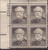 US Stamp 1955 30c Robert E. Lee Plate Block of 4 Stamps Dry Print#1049a