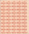 US Stamp - 1954 Kansas Territory - 50 Stamp Sheet - Scott #1061