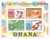 Ghana 1980 Rotary International - 4 Stamp Souvenir Sheet - Scott #745